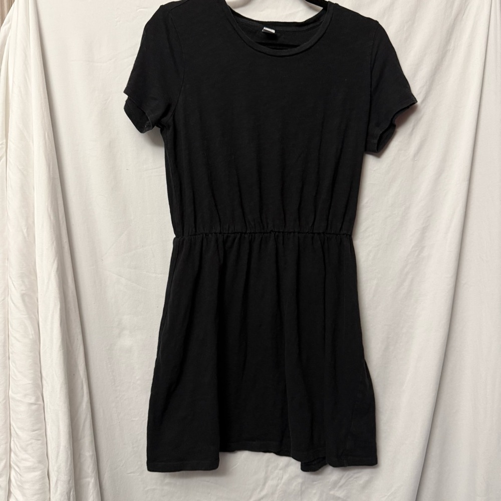 Old Navy Petite Black Short Sleeve Mini Dress